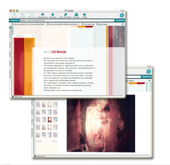 Lili Heinzle Artworks: Internetauftritt